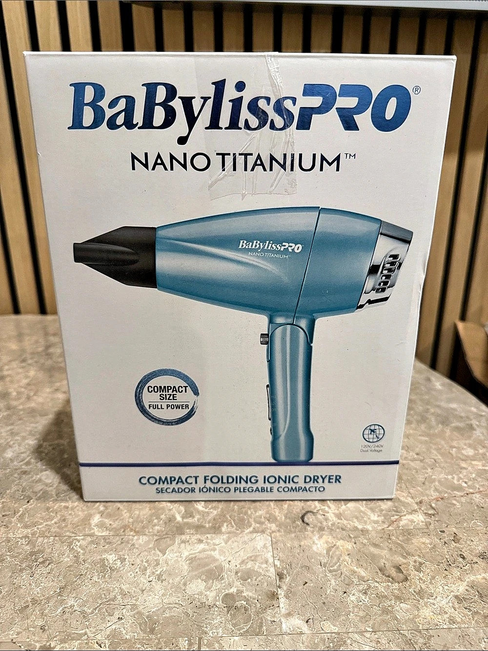 BaBylissPRO Nano Titanium Compact Folding Ionic Dryer BNIB READ DESCRIPTION!!